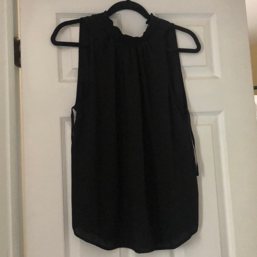 Black high neck top